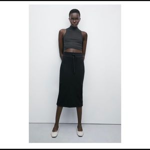 Zara limitless contour high deck ribbed top